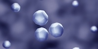 An up-close image of nanoparticles.